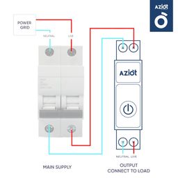 Aziot 1P 63A WiFi Smart Circuit Breaker with Power Monitoring, Remote & Voice Control | Compatible with EV Chargers, Geysers, Water Pumps, Room Heaters, and Heavy-Duty Appliances | SmartLife App image 4