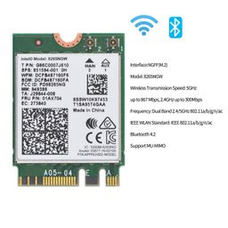 Makeronics 8265AC/8265NGW Wireless NIC Module M.2 NGFF for Jetson Nano Support 2.4GHz / 5GHz 300Mbps / 867Mbps Dual Band WiFi and Bluetooth 4.2 | Assembly Instruction Included image 2