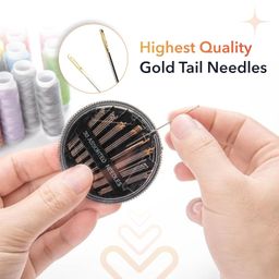 Kuell Premium Sewing Kit – Complete Stitching Set for Home, Travel & Emergency | Includes Needles, Threads, Scissors, Buttons, Seam Ripper & More in Portable Case – Ideal for Beginners & Experts image 3