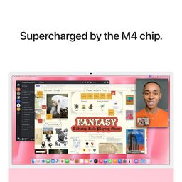 Apple 2024 iMac All-in-One Desktop Computer with M4 chip with 8-core CPU and 8-core GPU: Built for Apple Intelligence, 60.96 cm (24″) Retina Display, 16GB Unified Memory, 256GB SSD Storage; Pink image 4
