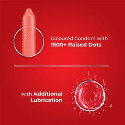Skore Not Out Climax Delay with 1500+ Raised Dots Condoms (30 S) image 4
