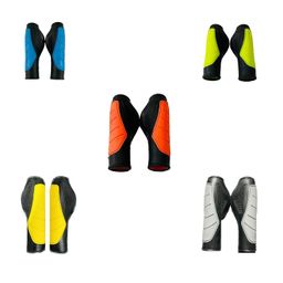 wavva Wavva® Bicycle Handlebar Grip Set Soft Rubber Non Toxic Anti-Slip Standard Size Cycle Handle Grip Length 13 cm.(Multi-Color) image 1