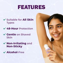 FemiSafe AHA BHA Underarm Roll On 100ml (50mlx2) | Odour Control & Pigmentation Care image 3