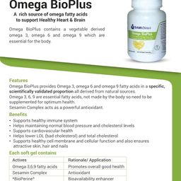 samidirect SAMI Direct Omega Bioplus A Rich Source Of Omega Fatty (3,6,9) Acids To Support Healthy Heart And Brain (30 softgel) image 3