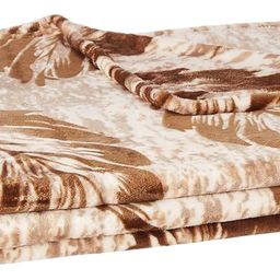 amazon basics Plush Blanket | Double Size | 350 GSM 100% Polyester | Ultra Plush & Warm | Multicolor image 2