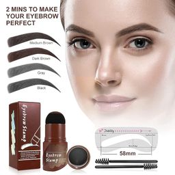 keli Eyebrow Stamp Stencil Kit, Eyebrow Stencils with 3 Pc, Eyebrow Brown Definer, Eyebrow Pencil, Brow Stencils and Shaping Kit Reusable (Black) image 4
