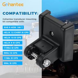 Gohantee 7400931 Transducer Bracket, Compatible with XNT, XHS, HELIX, 1199ci, 999ci, 1198c, 998c Transducers for Fishfinder Sensors, Boat Mount image 3
