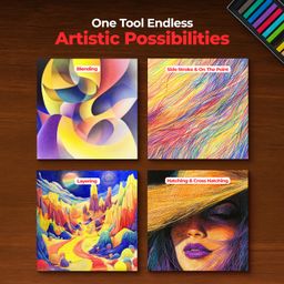 Camel Artist Soft Pastels – 36 Shades | High Pigmentation for Vibrant Art | Smooth Blending & Layering | Square Edges for Precision | Ideal for Artists & Hobbyists image 5