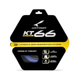 Katana KT-66 Strings 0.66mm | Durability High | High Repulsion Badminton Strings | Available in 5 Different Color (Pack of 2) Navy image 1