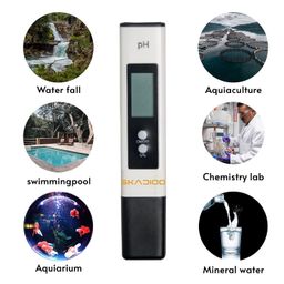 SKADIOO Ph Meter With Auto Callibration Ph Meter For Water Testing|Ph Meter|High Accuracy With 0.00-14.00Ph Ph Tester Temperature&Water Quality Test,Swimming Pool ,1 Piece,White image 3