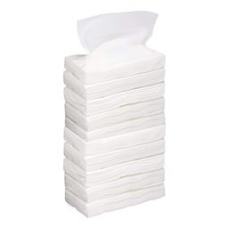 Automaze 100 Pulls Each 2 Ply M-Fold Soft Tissue Paper for Refilling Tissue Boxes (Pack of 10) image 1