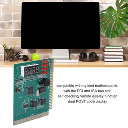 wowobjects Wowobjects® PC Diagnostic Card, 4 Digit Standard PCI ISA Port PC Analyzer Tester, Dual Post Code Display Desktop Diagnostic Card for PC Motherboard | image 2