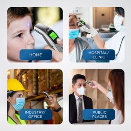 Dr Trust (USA) Forehead Digital Infrared Thermometer for babies and Adults with color Coded Fever Guidance - 603 Professional image 4