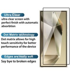 POPIO Tempered Glass Screen Protector Compatible For Samsung Galaxy S24 Ultra Cellphone (Black) Edge To Edge Coverage With Easy Installation Kit image 3