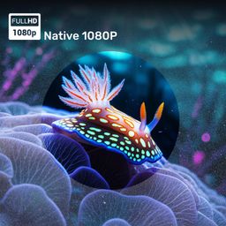 WZATCO Yuva Go Plus Android 13.0 Smart Projector, 4K Support, Rotatable Design, Auto & 4D Keystone with Netflix, Prime etc, WiFi 6 & BT, Screen Mirroring, ARC, 1080P Native, White image 4