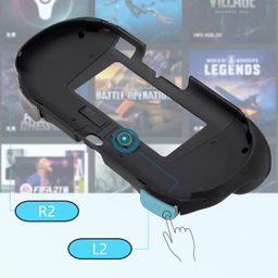 n\\a JOLANCO Hand Grip Handle Joypad Protective Case with L2 R2 Trigger Button Grip Shell Controller Protective Case for Sony Playstation PS Vita 2000 PSV 2000. image 4