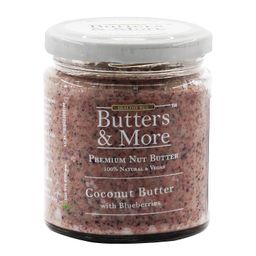 Butters & More Vegan Coconut Butter With Real Blueberries (200G) No Artificial Flavours Or Colour. image 1