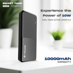 LAPCARE Smart Tank 10000Mah Fast Charging Power Bank | Dual USB Port | Led Indicator | Light Weight | Multi Protocol Support | Multi Circuit Protection | Compact & Slim Design | Made in India image 2
