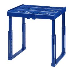 Tools for School Adjustable Locker Shelf Strong ABS Plastic - Width Adjusts from 8"-12.5" & Height Adjusts from 10"-14" - Patented Design - Beware of imatations - (Blue) image 3