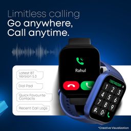 Fastrack Limitless FS1 Smart Watch|Biggest 1.95" Horizon Curve Display|SingleSync BT Calling v5.3|Built-in Alexa|Upto 5 Day Battery|ATS Chipset with Zero Lag|100+ Sports Modes|150+ Watchfaces,Black image 4