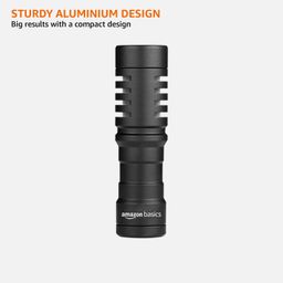 amazon basics Cardioid Shotgun Microphone | Real Time Monitoring Compatible with iPhone/Android Smartphones, DSLR Cameras Camcorders for Live Streaming & Audio Recording image 4