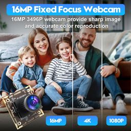 ALPCAM 16MP USB Camera Module, 110° Wide Angle, 4656x3496 Resolution, Plug & Play, Compatible with Win/Mac/Linux/Android image 2