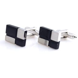 peluche Minimalist Checkered Design Cufflinks for Men image 1