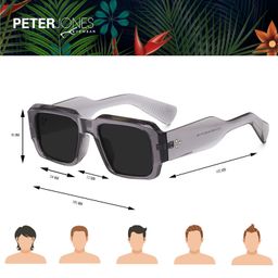 peter jones Rectangular Unisex Oversized UV/UB Protected Sunglasses (3766) image 4