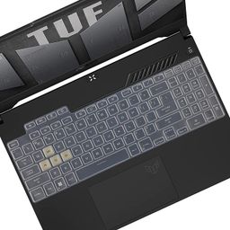 RAYA Silicone Keyboard Cover for ASUS TUF 2022 A15 / A17 / F15 / F17 Gaming Laptops & ASUS TUF 2023 A15 / A16 / A17 / F15 / F17 & ASUS TUF 2024 A15 Gaming Laptops (Clear Silicone) image 1
