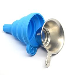3D Printer Resin Filter, 3D Printer Accessories Silicone Collapsible Funnel with Stainless Steel Resin Filter Cup, for Anycubic/Elegoo Mars Photon Sparkmaker image 1