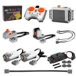 Mutcretus 9PCS Power Function Set, Remote Control & Battery Pack Kit, Compatible With Lego Technic Sets, Train Motor Electric Functions and Gears for Kids & Adults image 1