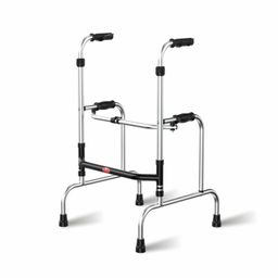 EASYCARE 5-Level Adjustable Height Step Walker | Lightweight & Foldable Aluminum Walker | Safe & Stable Support for Elderly, Dual Reciprocal Mode, Stand Assist, Sturdy Frame for Rising Aid image 1