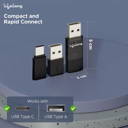 Lifelong Wireless Android Auto Adapter | Compatible with Android | Dongle Connector for Car | Converts Wired to Wireless | Includes USB C & A | No App Needed | Stick Cast - Bluetooth & Wi-Fi (LLECA20) image 5