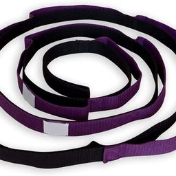 serveuttam Serveuttam® Yoga Strap with Loops Belt - 10 Loop Design Yoga Belt for Stretching Exercises, Posture and Asanas | Non Stretchable Belt to Perform Yoga Asanas Easily (Purple, 10 Loops) image 1