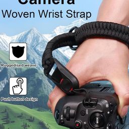 Wrist and Hand Strap Rope for Instant, SLR, and Small Mirrorless Cameras - Black image 4
