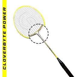 CLOVERBYTE Power Yellow Light Weight Racquet 1 Pair with Badminton Kit Shuttlecocks (3) image 2