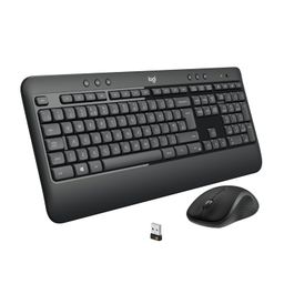 Logitech MK540 Advanced Wireless Keyboard and Mouse Combo for Windows, 2.4 GHz Unifying USB-Receiver, Multimedia Hotkeys, 3-Year Battery Life, for PC, Laptop - Black image 1
