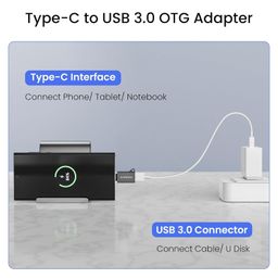 Ambrane USB 3.0 to Type C OTG Adapter, with Thunderbolt to USB to Adapter, 10Gbps High Speed Data Transfer, Compatible with for All Type C Devices Smartphone, Laptops, Tablets, Chargers, MacBook image 2