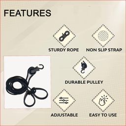 Acupunctoreum Shoulder Hand pully For physiotherapy paralysis physical therapy exercise equipment Rope Exerciser Pully For Unisex, acromioclavicular_joint_injury image 2