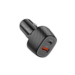 Amazon Basics - Car Charger with Dual Output | Fast Charging | Compatible with All Smartphones, iPad, Tablets, MacBooks | 69W | Black image 4