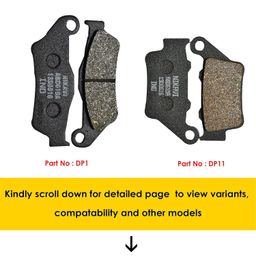 NIKAVI DP1_DP11 Front&Rear - Combo Brake Disc Pads for Bajaj Pulssr (All Models) image 2