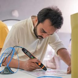 WOL3D I Touch play 3D Pen with 10 in 1 PLA Filament 5 Meter Each for 3D Printing with Speed Control, Advanced Temperature Regulation, OLED Display & Ergonomic Design – Compatible with Filaments. image 4