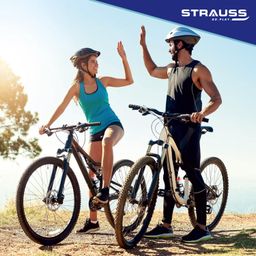 Strauss Bicycle Bottle Holder and No Tools Needed | Portable Carrier Bracket Stand for Cycle Accessories | Expandable & Adjustable Bottle Cage with Upgraded Clamp, (Black) image 5
