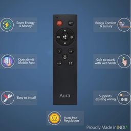 DeWire Remote Control Fans Regulator with One Light Switch Comes with 7 Step Fan Speed Regulation,Hummless Regulation, IR Remote, with Memory Function (Fan Regulator & Light Switch) image 3