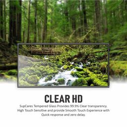 supcares Military-Grade Gorilla Tempered Glass Screen Protector for Samsung Galaxy S24 Ultra (6.8 Inch) With Installation Kit | Edge to Edge Coverage | Black image 3