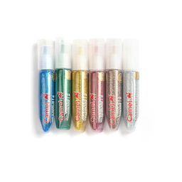 camlin Camel Kokuyo Sparkle Color - 5Ml Each, Multi Finish, 6 Shades image 4