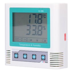 hilitand Temperature Logger, Digital Data Logger Thermometer, -20-60, 0-95% RHD Digital Temperature Logger Built-in High Accuracy Sensor, Thermometers for image 1