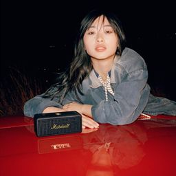 Marshall Emberton II Compact Portable Bluetooth Speaker with 30+ Hours of Playtime, (360° Sound), Dust & Waterproof (IP67) Black & Brass. image 3