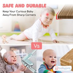 BabyPro (Pack of 12) Silicone Corner Guards, Corner Protector for Sharp Corners of Furniture, Baby Bed Protector, Table Corner and Edge Protector and Soft PVC Transparent Corner Guard image 5