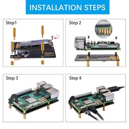 GeeekPi N07 PCIe M.2 M-Key NVMe SSD PCIe Peripheral Bottom Board for Raspberry Pi 5, Support M.2 Key-M NVMe SSD 2230/2242/2260/2280 image 5